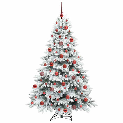 Artificial Christmas Tree with 300 LEDs White 180 cm PE and PVC
