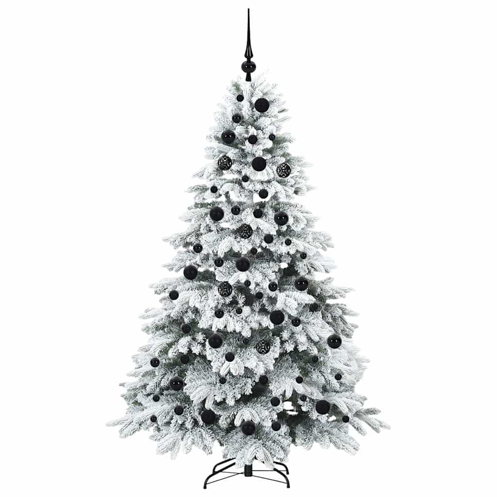 Artificial Christmas Tree with 300 LEDs White 180 cm PE and PVC