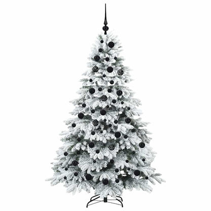 Artificial Christmas Tree with 300 LEDs White 180 cm PE and PVC