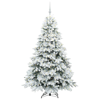Artificial Christmas Tree with 300 LEDs White 180 cm PE and PVC