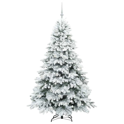 Artificial Christmas Tree with 300 LEDs White 180 cm PE and PVC
