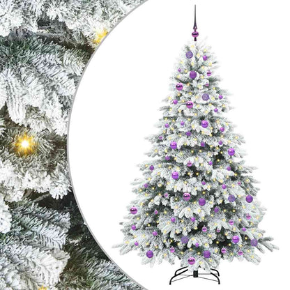 Artificial Christmas Tree with 300 LEDs White 180 cm PE and PVC