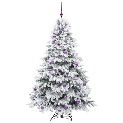 Artificial Christmas Tree with 300 LEDs White 180 cm PE and PVC