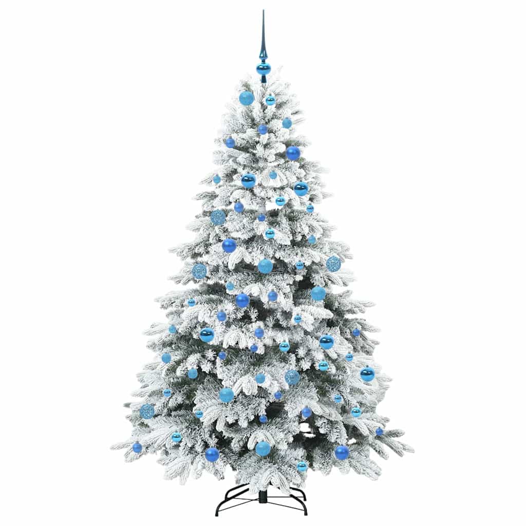Artificial Christmas Tree with 300 LEDs White 180 cm PE and PVC