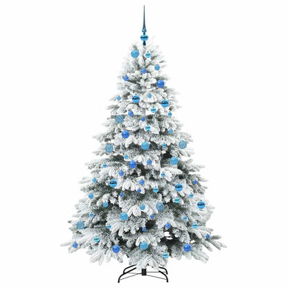 Artificial Christmas Tree with 300 LEDs White 180 cm PE and PVC