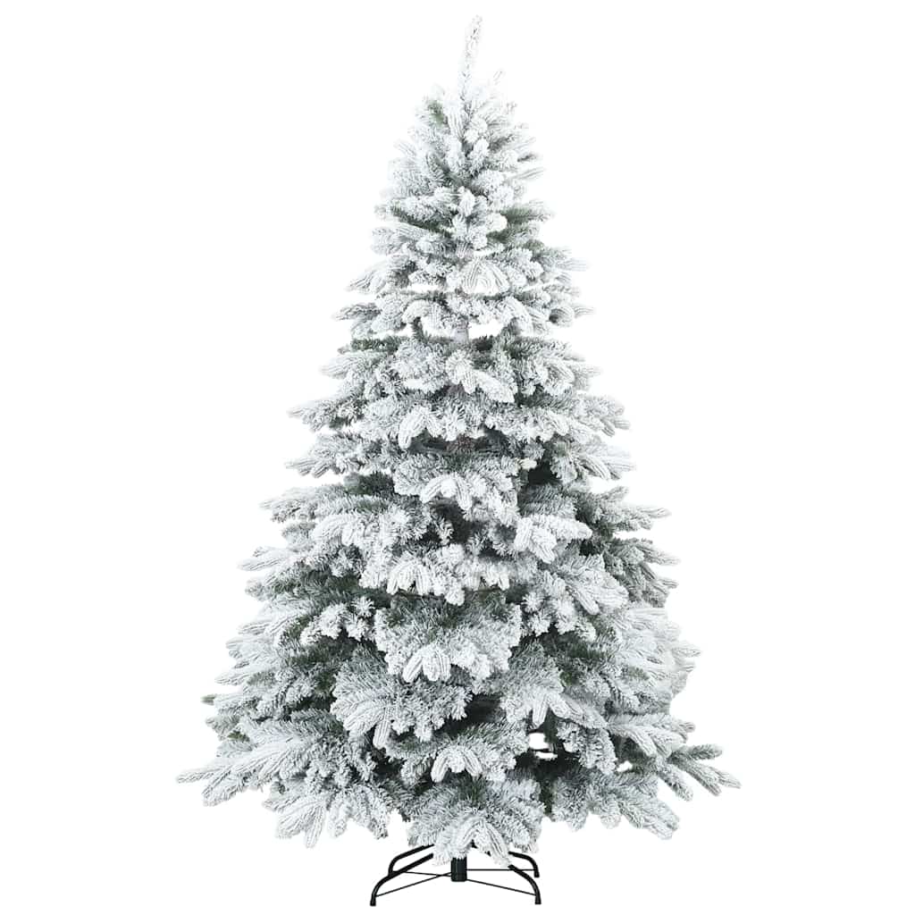 Artificial Christmas Tree with 300 LEDs White 210 cm PE and PVC