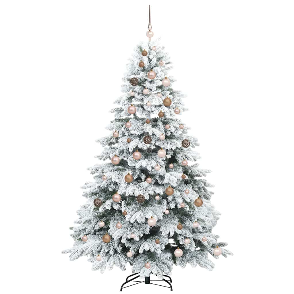 Artificial Christmas Tree White 210 cm PE and PVC