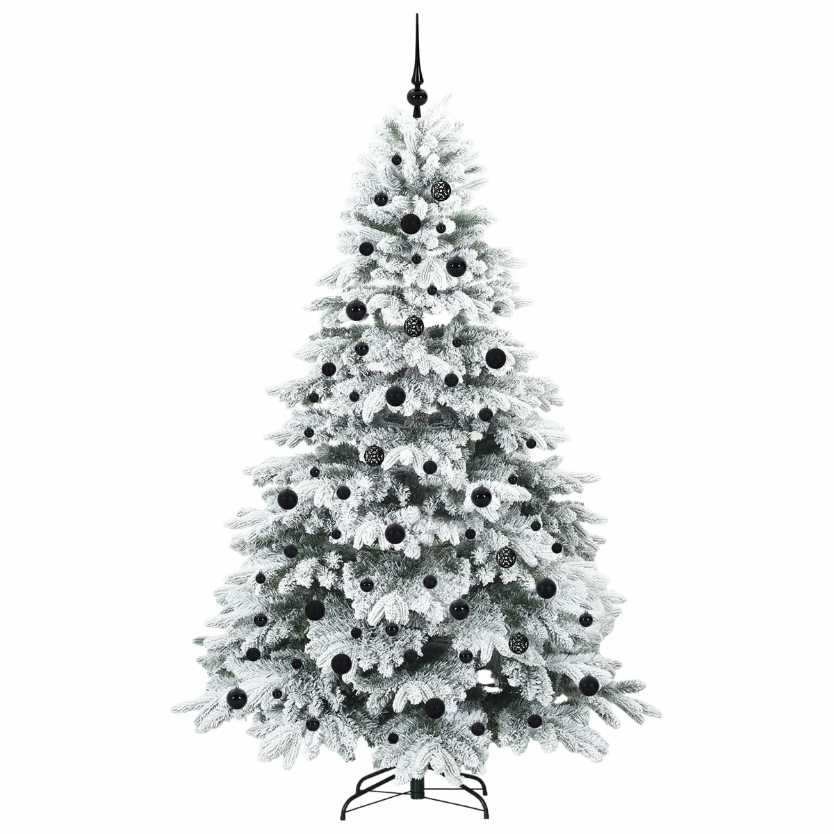 Artificial Christmas Tree with 300 LEDs White 210 cm PE and PVC