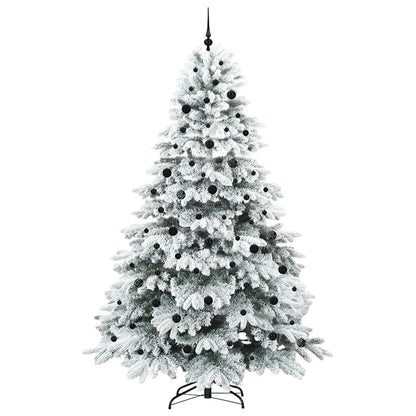 Artificial Christmas Tree with 300 LEDs White 240 cm PE and PVC