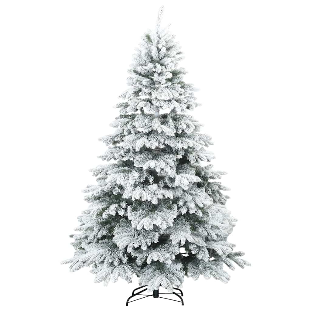 Artificial Christmas Tree with 300 LEDs White 240 cm PE and PVC