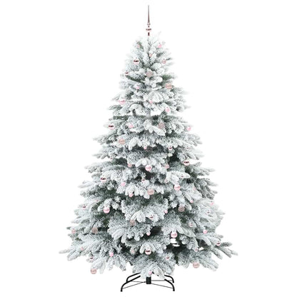 Artificial Christmas Tree with 300 LEDs White 240 cm PE and PVC