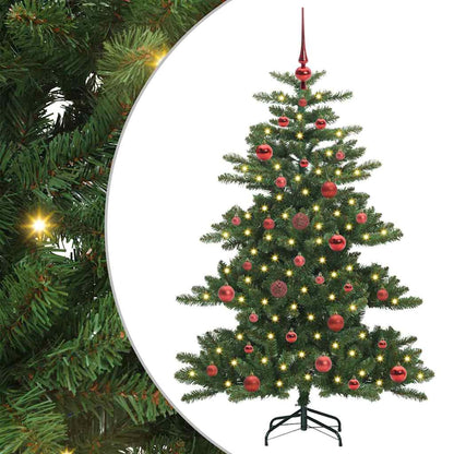 Artificial Hinged Christmas Tree Green 150 cm PVC and Steel