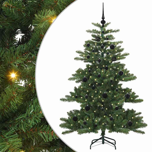 Artificial Hinged Christmas Tree Green 150 cm PVC and Steel