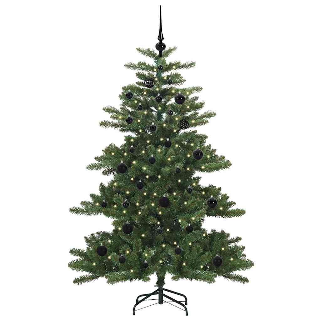 Artificial Hinged Christmas Tree Green 150 cm PVC and Steel