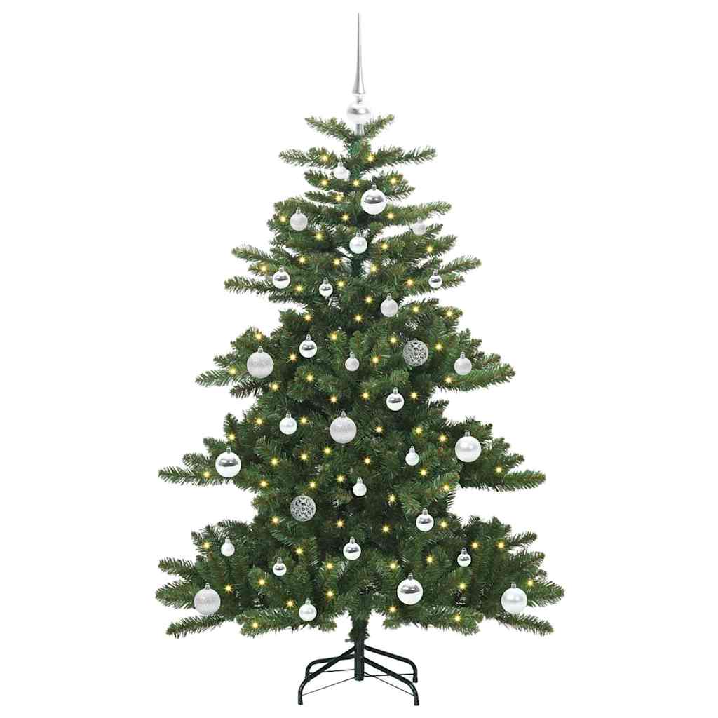 Artificial Hinged Christmas Tree Green 150 cm PVC and Steel