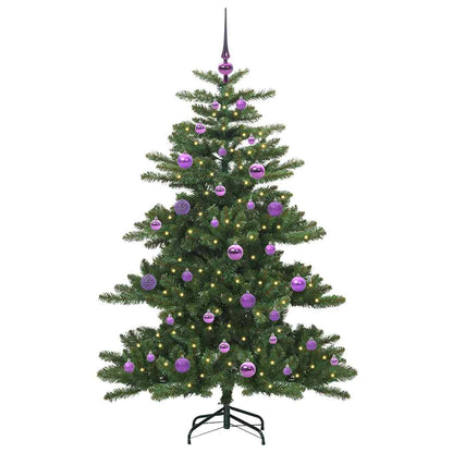 Artificial Hinged Christmas Tree Green 150 cm PVC and Steel