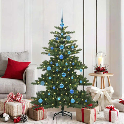 Artificial Hinged Christmas Tree Green 150 cm PVC and Steel