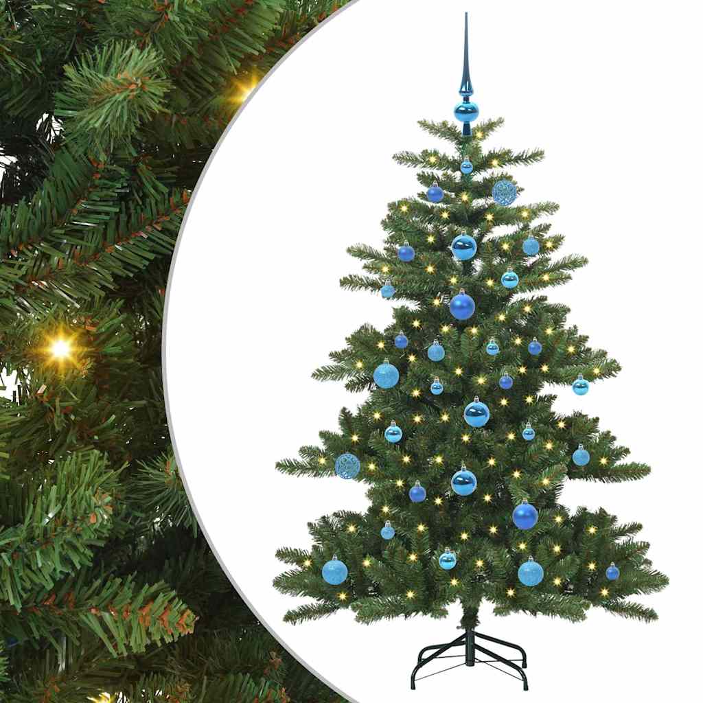 Artificial Hinged Christmas Tree Green 150 cm PVC and Steel