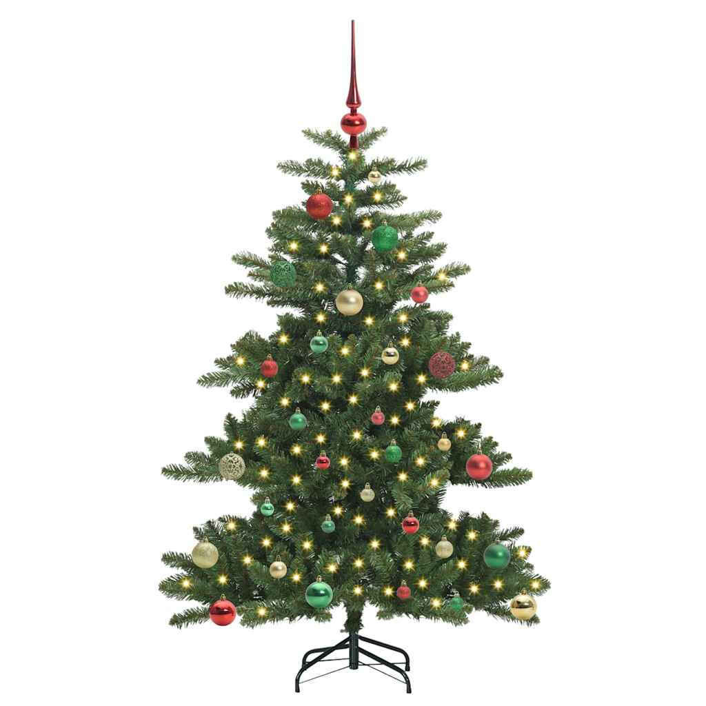 Artificial Hinged Christmas Tree Green 150 cm PVC and Steel