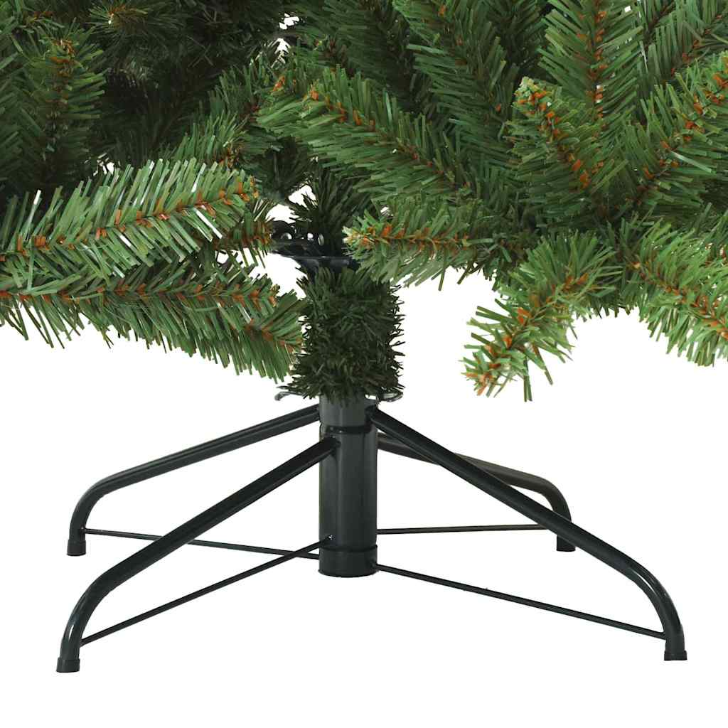 Artificial Hinged Christmas Tree Green 180 cm PVC and Steel