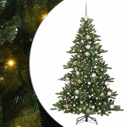 Artificial Hinged Christmas Tree Green 180 cm PVC and Steel