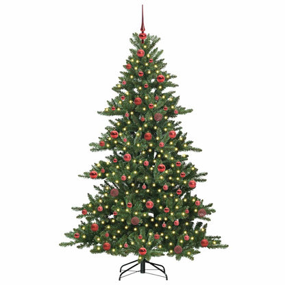 Artificial Hinged Christmas Tree Green 180 cm PVC and Steel