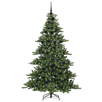 Artificial Hinged Christmas Tree Green 180 cm PVC and Steel