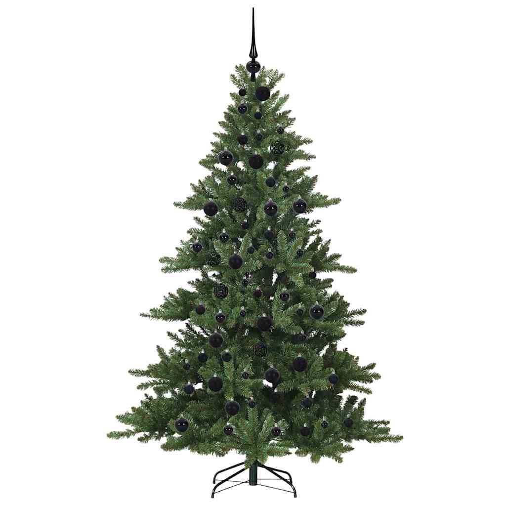 Artificial Hinged Christmas Tree Green 180 cm PVC and Steel