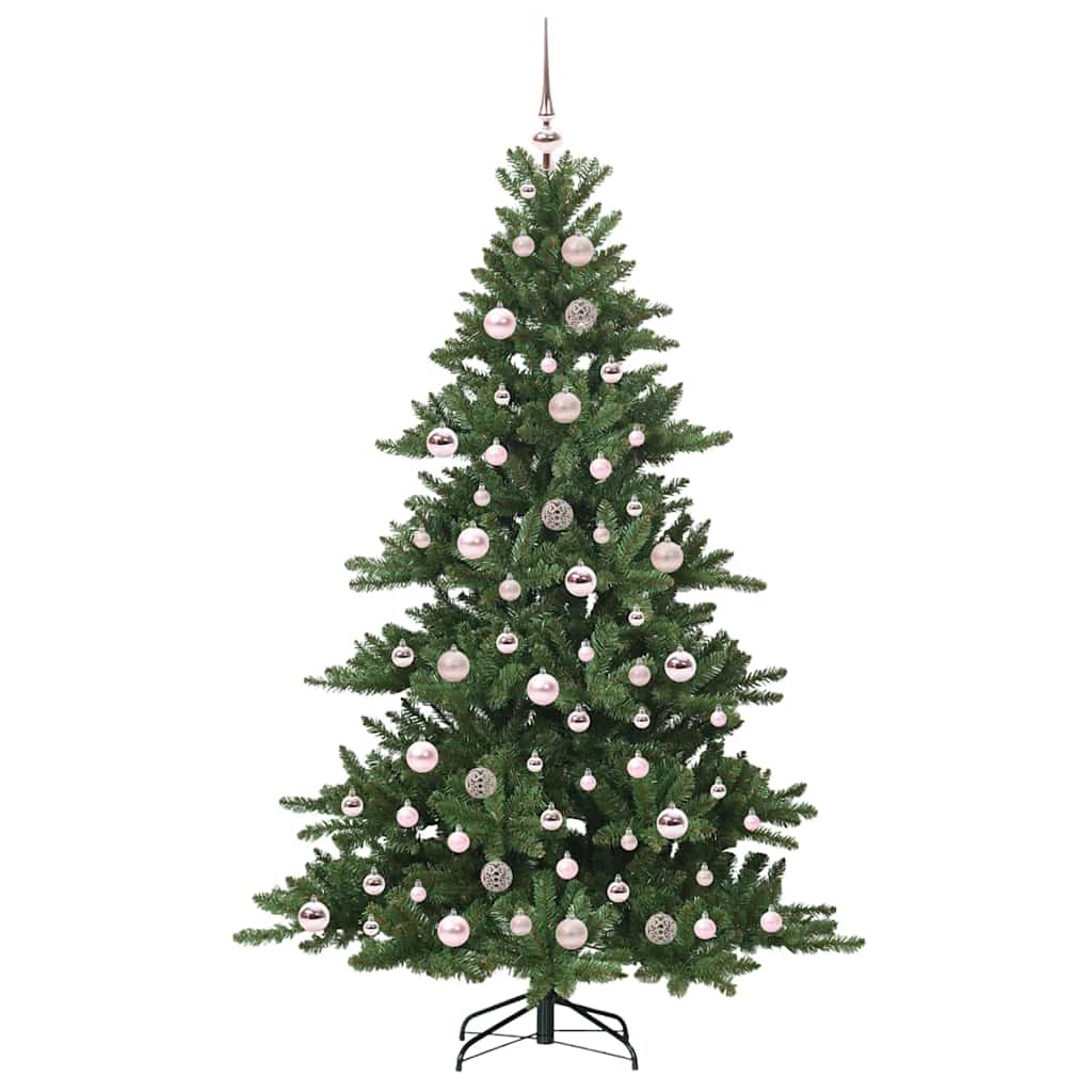 Artificial Hinged Christmas Tree Green 180 cm PVC and Steel