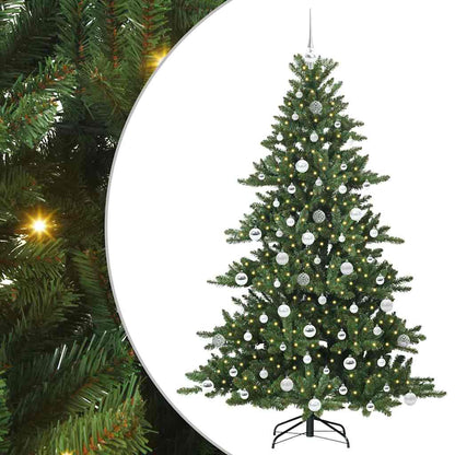 Artificial Hinged Christmas Tree Green 180 cm PVC and Steel