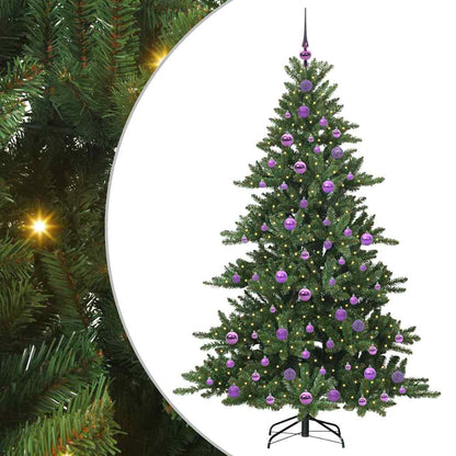 Artificial Hinged Christmas Tree Green 180 cm PVC and Steel