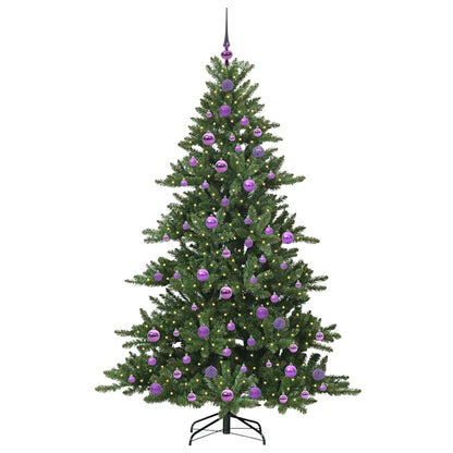 Artificial Hinged Christmas Tree Green 180 cm PVC and Steel