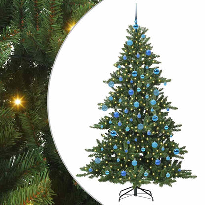 Artificial Hinged Christmas Tree Green 180 cm PVC and Steel