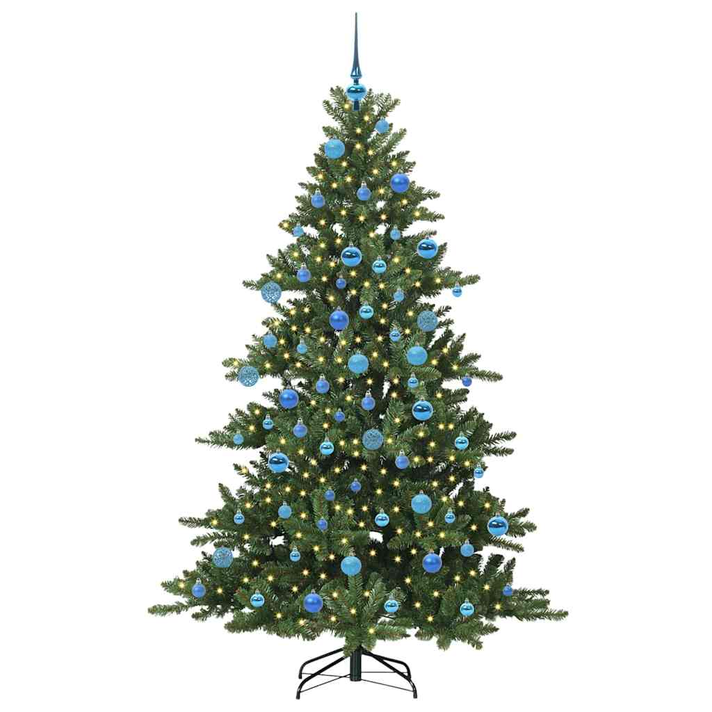 Artificial Hinged Christmas Tree Green 180 cm PVC and Steel