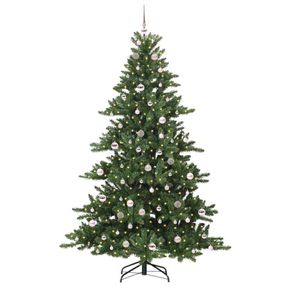 Artificial Hinged Christmas Tree Green 210 cm PVC and Steel