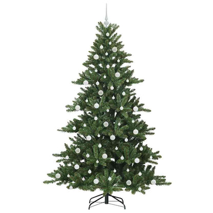 Artificial Hinged Christmas Tree Green 210 cm PVC and Steel