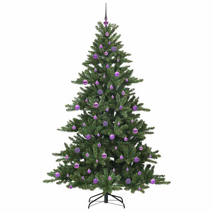 Artificial Hinged Christmas Tree Green 210 cm PVC and Steel