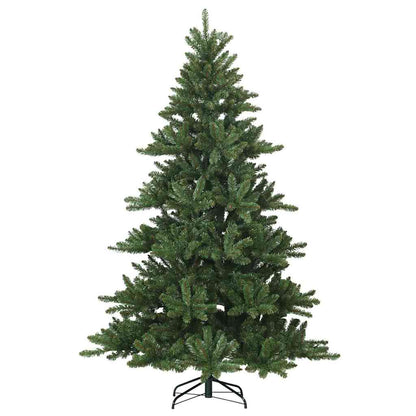 Artificial Hinged Christmas Tree Green 210 cm PVC and Steel