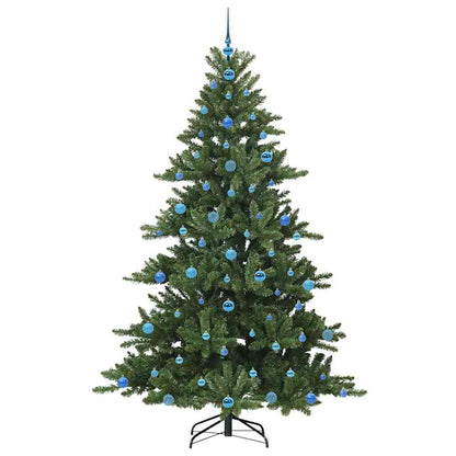 Artificial Hinged Christmas Tree Green 210 cm PVC and Steel