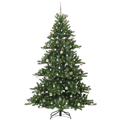 Artificial Hinged Christmas Tree Green 240 cm PVC and Steel