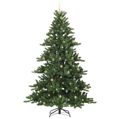 Artificial Hinged Christmas Tree Green 240 cm PVC and Steel