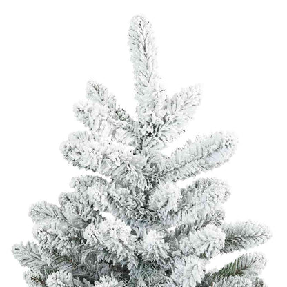 Artificial Hinged Christmas Tree White 150 cm PVC and Steel