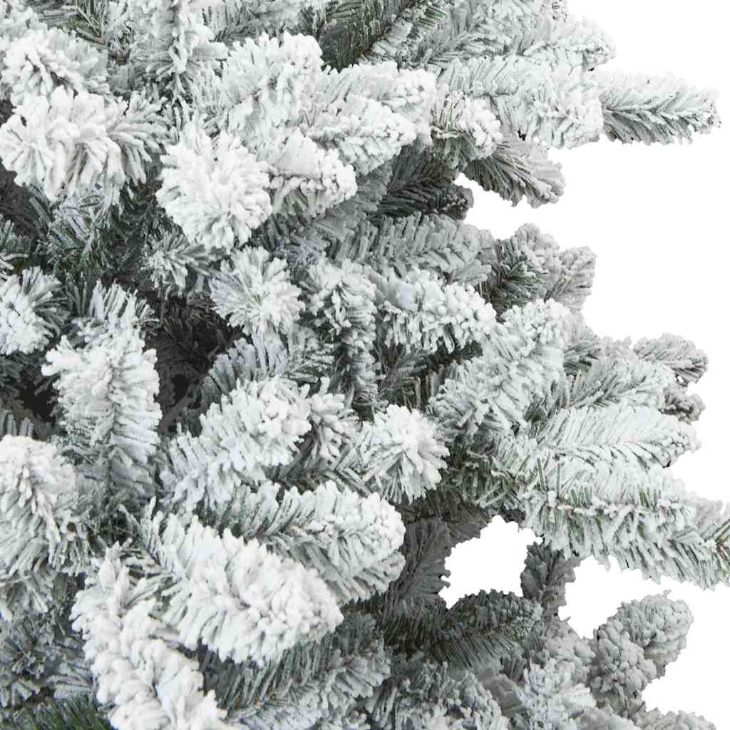 Artificial Hinged Christmas Tree White 150 cm PVC and Steel