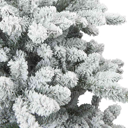 Artificial Hinged Christmas Tree White 150 cm PVC and Steel