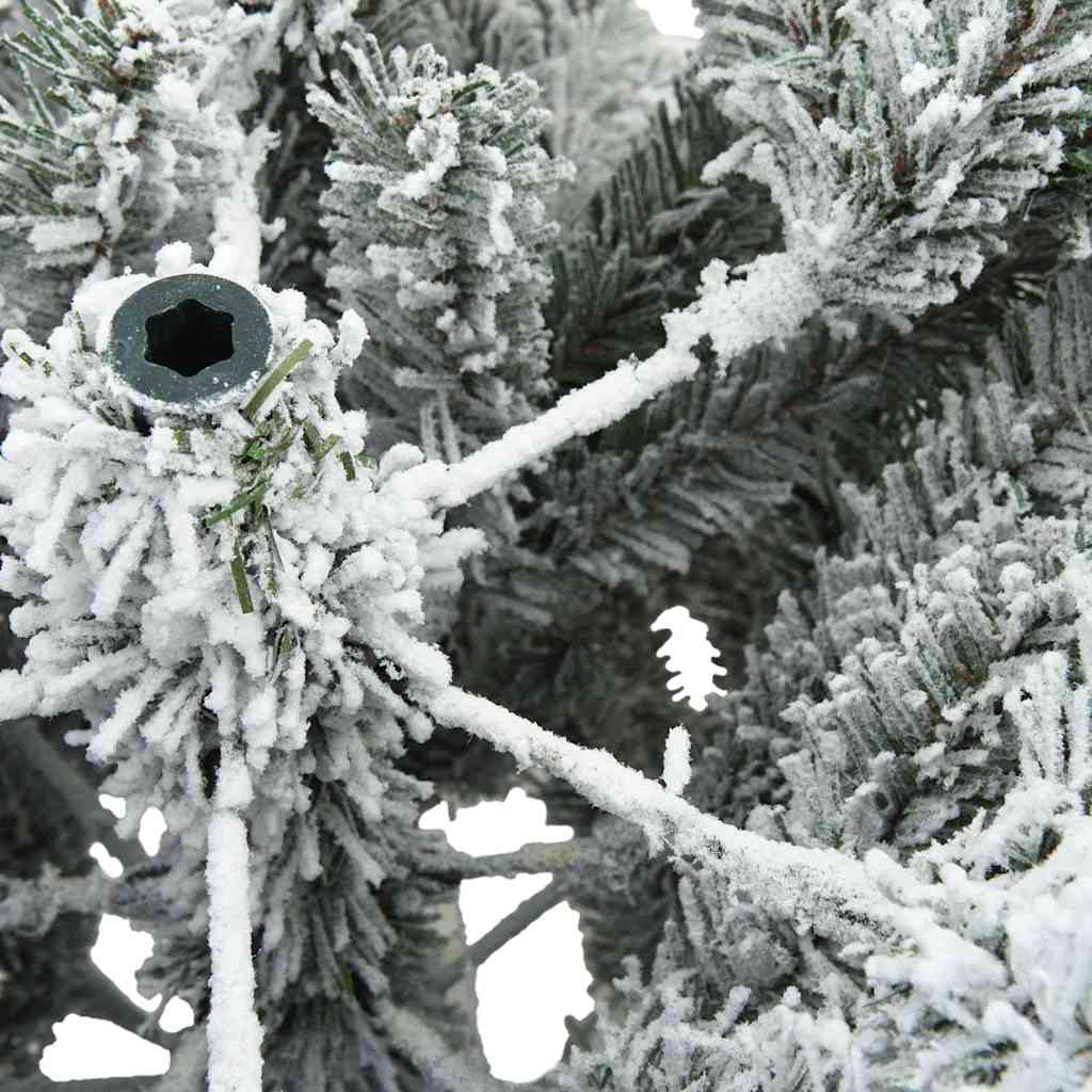Artificial Hinged Christmas Tree White 240 cm PVC and Steel