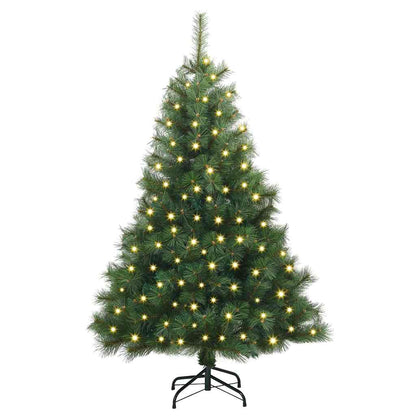 Artificial Christmas Tree with 150 LEDs Green 120 cm PE and PVC