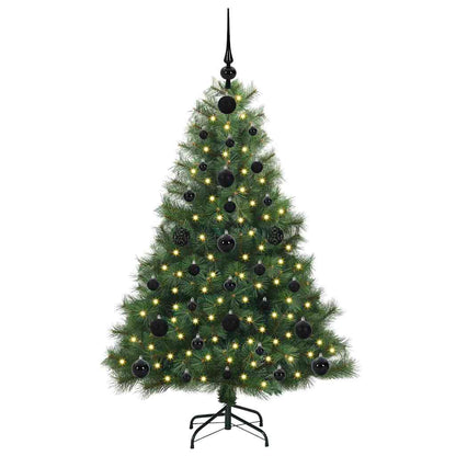 Artificial Christmas Tree with 150 LEDs Green 120 cm PE and PVC