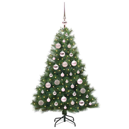 Artificial Christmas Tree with 150 LEDs Green 120 cm PE and PVC