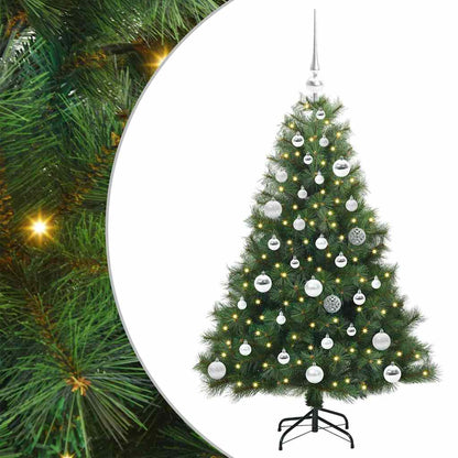 Artificial Christmas Tree with 150 LEDs Green 120 cm PE and PVC