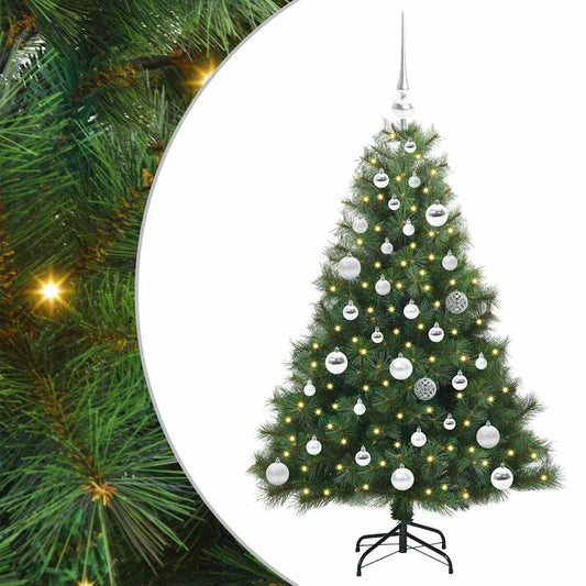 Artificial Christmas Tree with 150 LEDs Green 120 cm PE and PVC